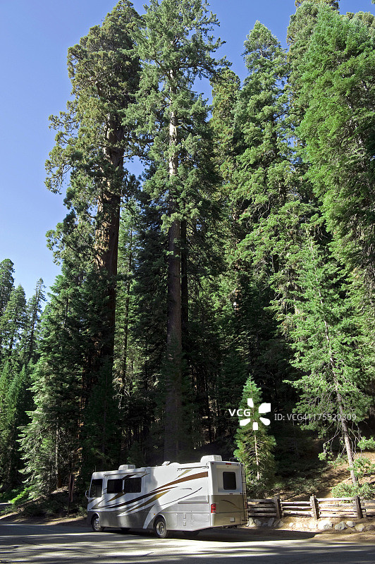 红杉国家公园的房车图片素材