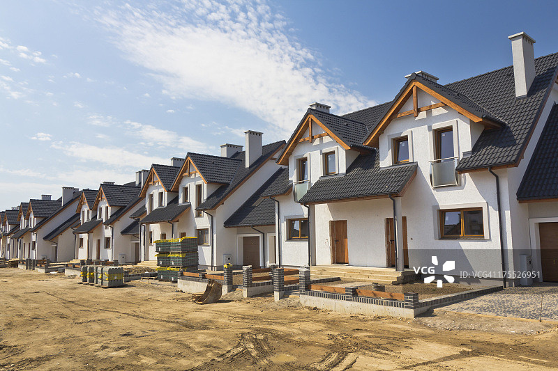 在建的新住宅区图片素材