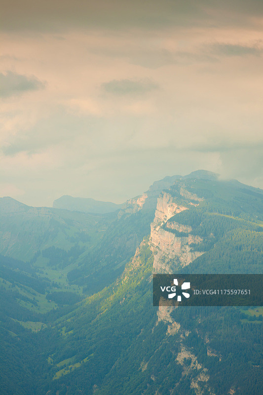 瑞士航拍景观图片素材
