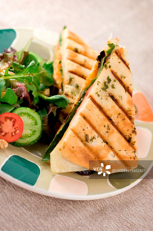 午餐时间帕尼尼图片素材