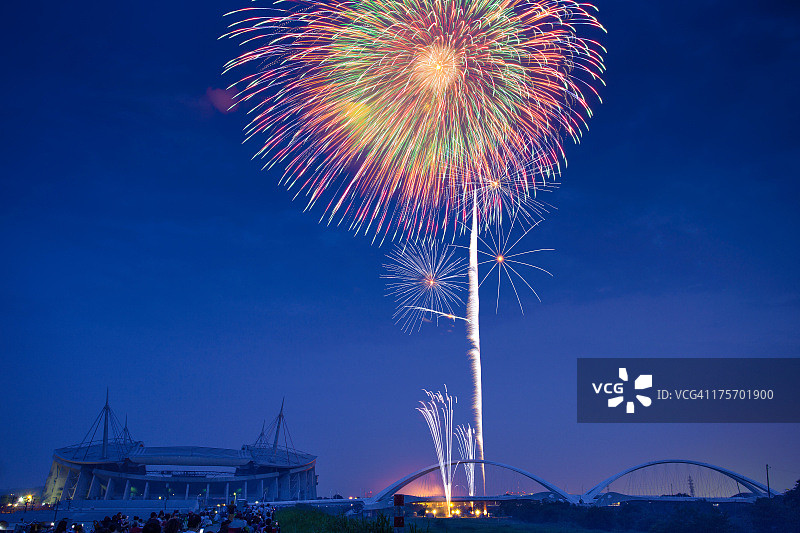 丰田Oiden Hanabi Taikai花火大会图片素材