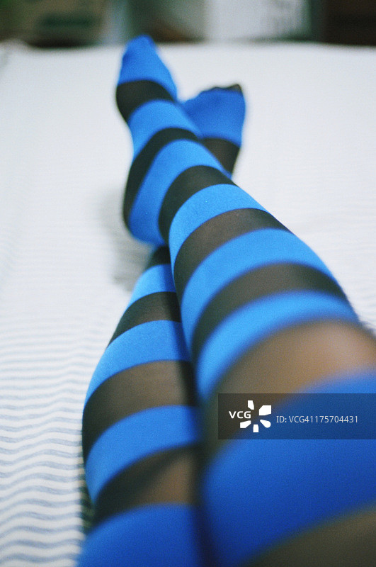 条纹腿图片素材