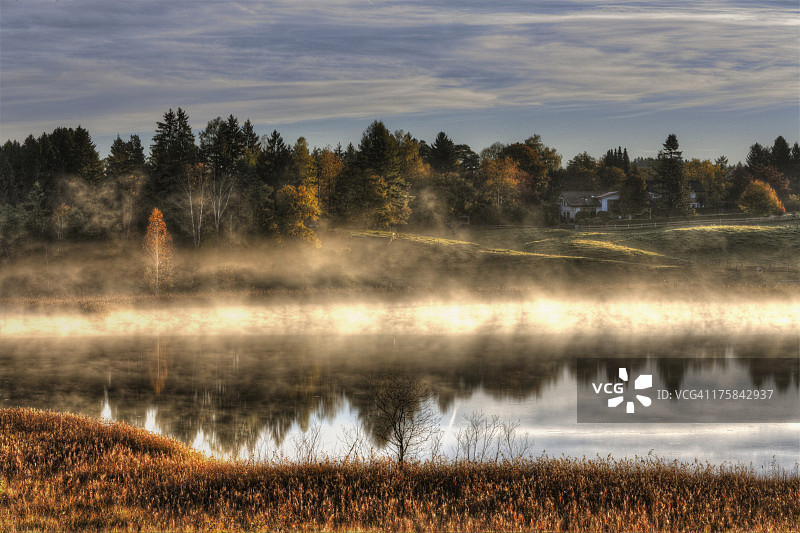 德国巴伐利亚州奥斯特森湖群风光图片素材