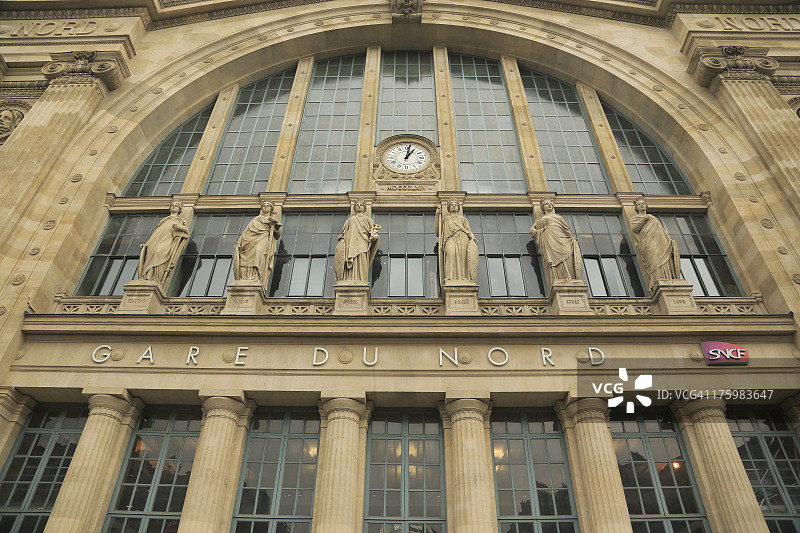 巴黎火车北站图片素材