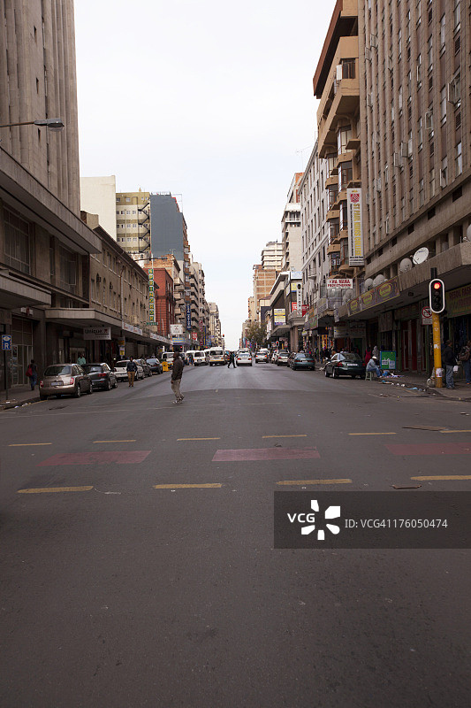 南非豪登省约翰内斯堡市中心街景图片素材