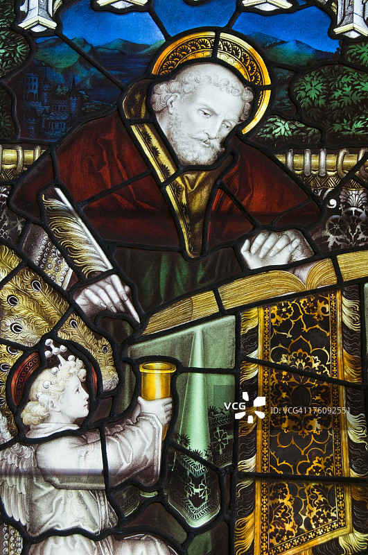 19世纪彩色玻璃窗图片素材