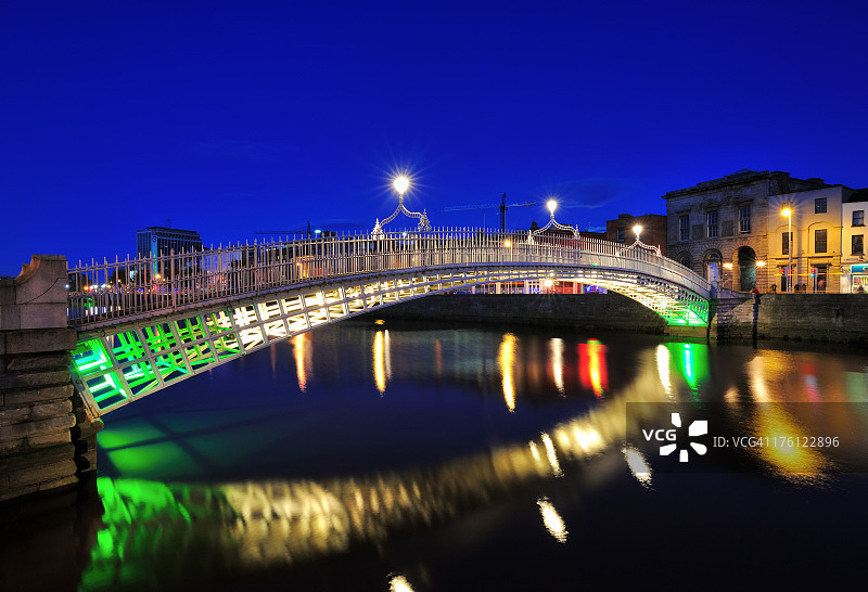 都柏林半便士桥图片素材