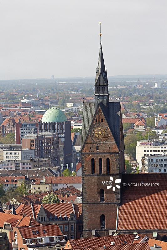 汉诺威市中心鸟瞰图片素材