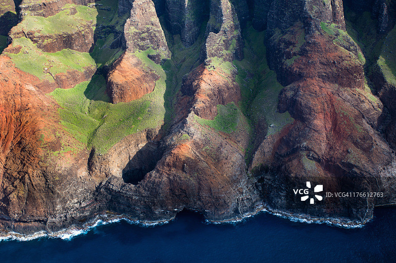 可爱岛空中鸟瞰美景图片素材