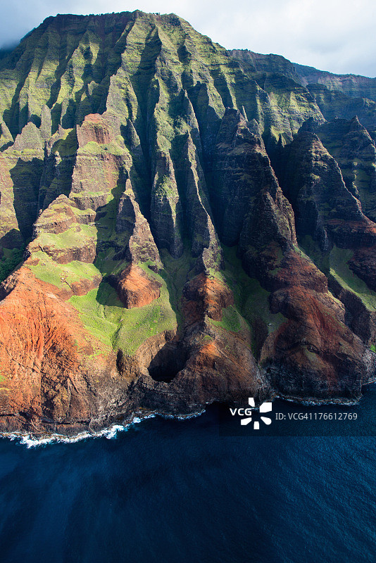 可爱岛空中鸟瞰美景图片素材