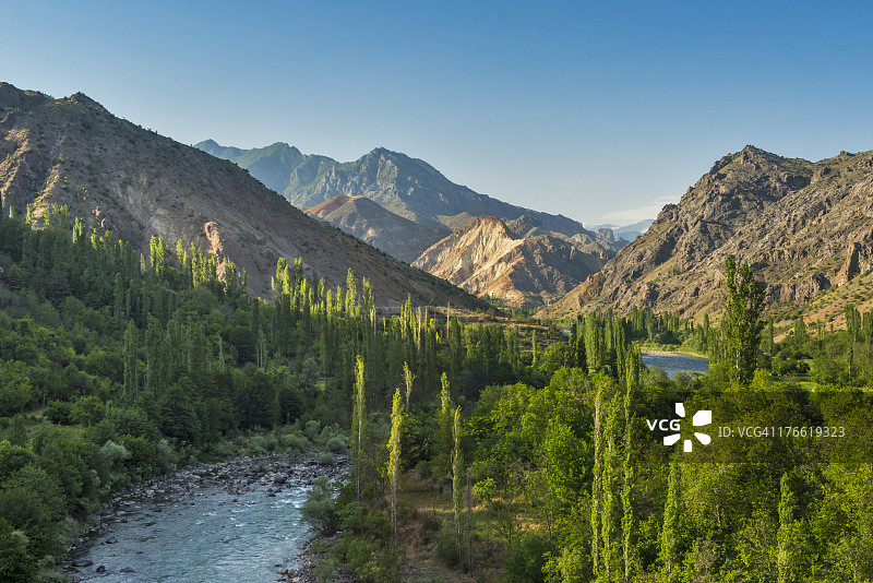 土耳其黑海地区的乔鲁赫山谷图片素材