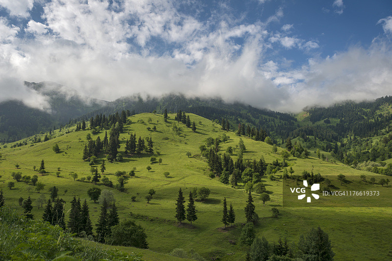 萨夫萨特至阿尔达罕的壮丽自然风光图片素材