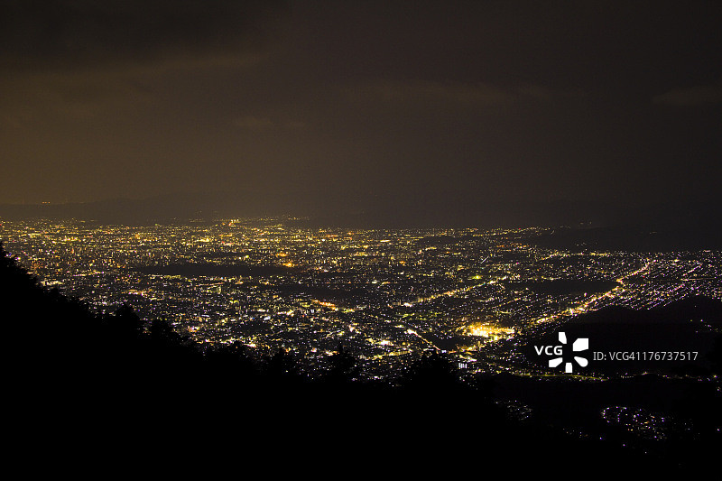 京都城市夜景图片素材