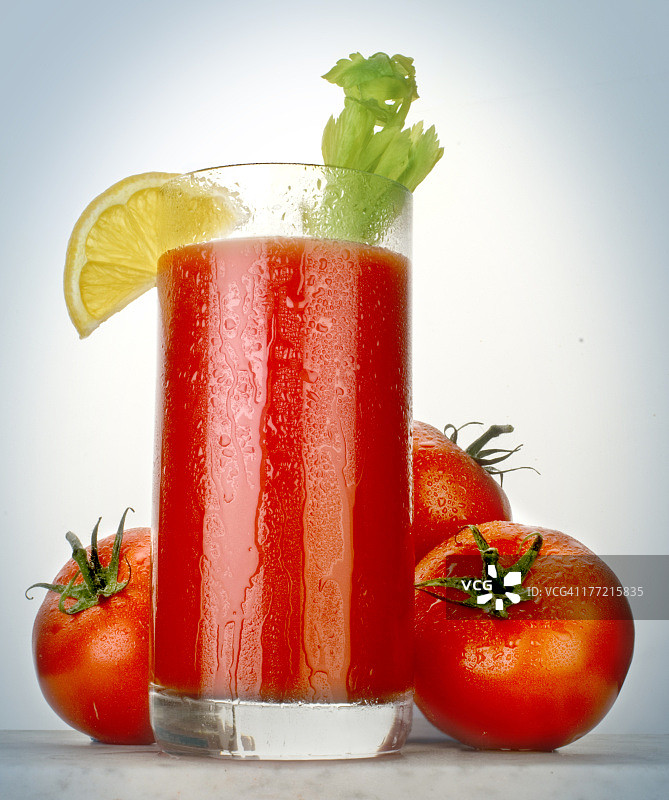 配番茄的番茄汁图片素材