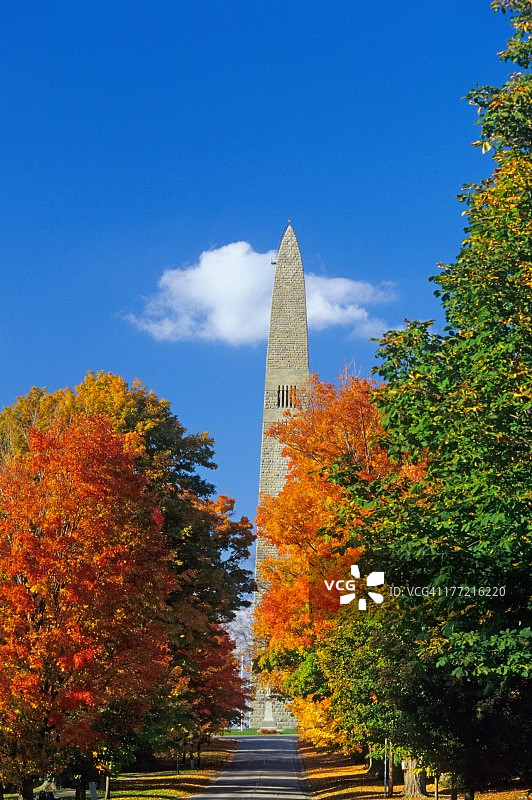佛蒙特州老贝宁顿的方尖碑图片素材