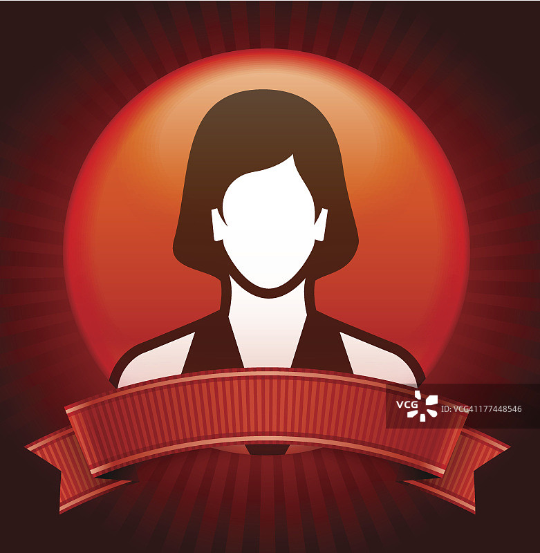 女人的榜样和职业成功图片素材