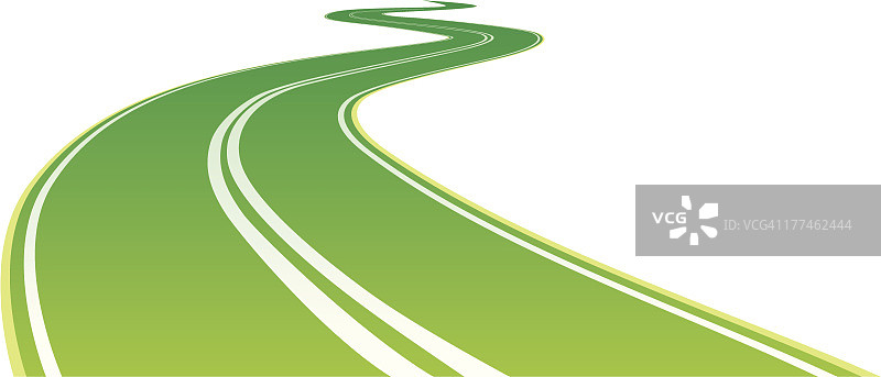 绿色道路图片素材