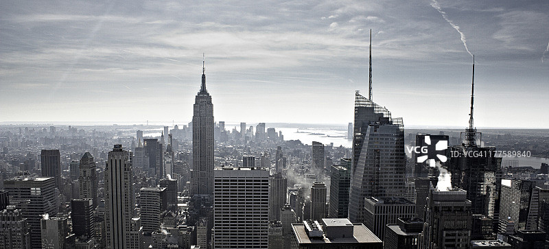 纽约市天际线日间全景图片素材