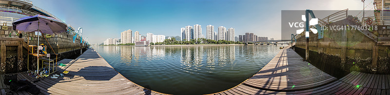 香港城门河图片素材