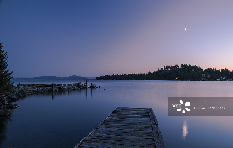 蒙大拿州平头湖图片素材