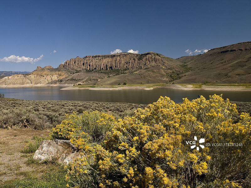蓝色 mesa 水库图片素材