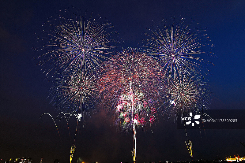 神户烟花节图片素材