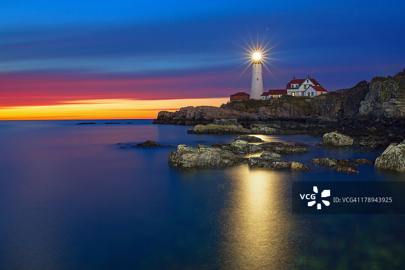 波特兰头灯塔图片素材