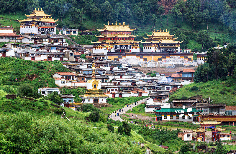 甘肃郎木寺图片素材