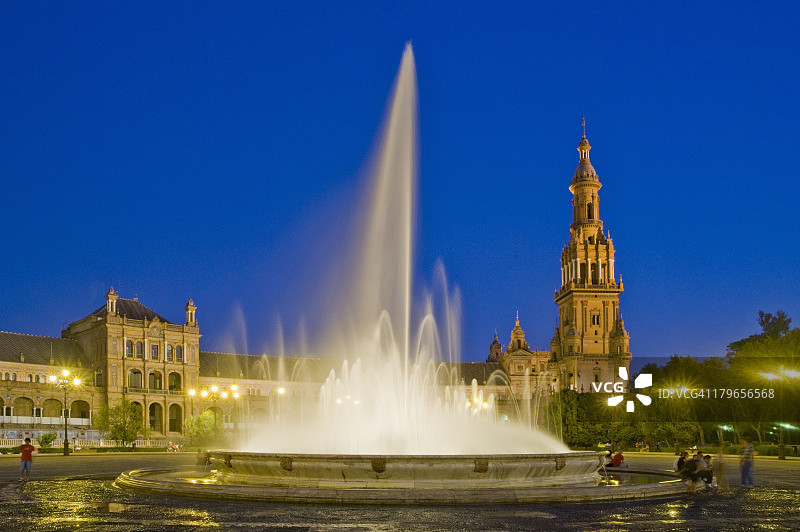 西班牙安达卢西亚塞维利亚西班牙广场图片素材