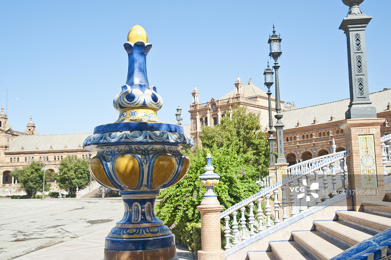 西班牙安达卢西亚塞维利亚西班牙广场图片素材