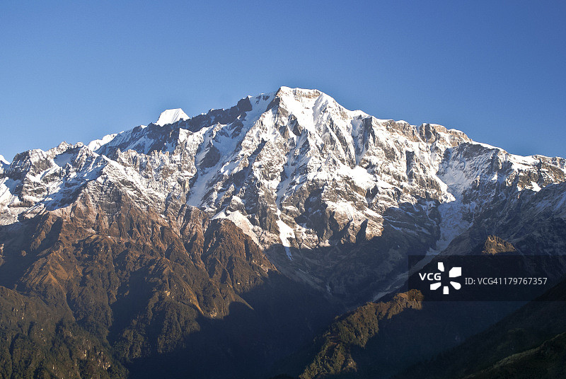 南达 देवी山脉的山峰图片素材