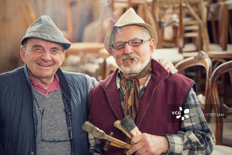 古董商人肖像图片素材