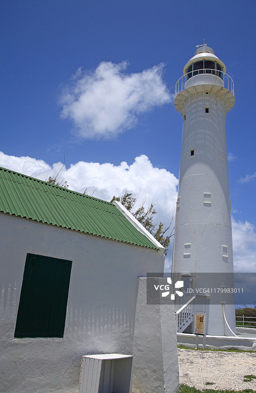 特克斯和凯科斯群岛大特克岛灯塔图片素材