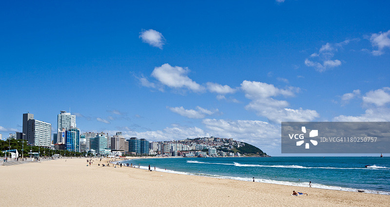 釜山海云台海滩图片素材