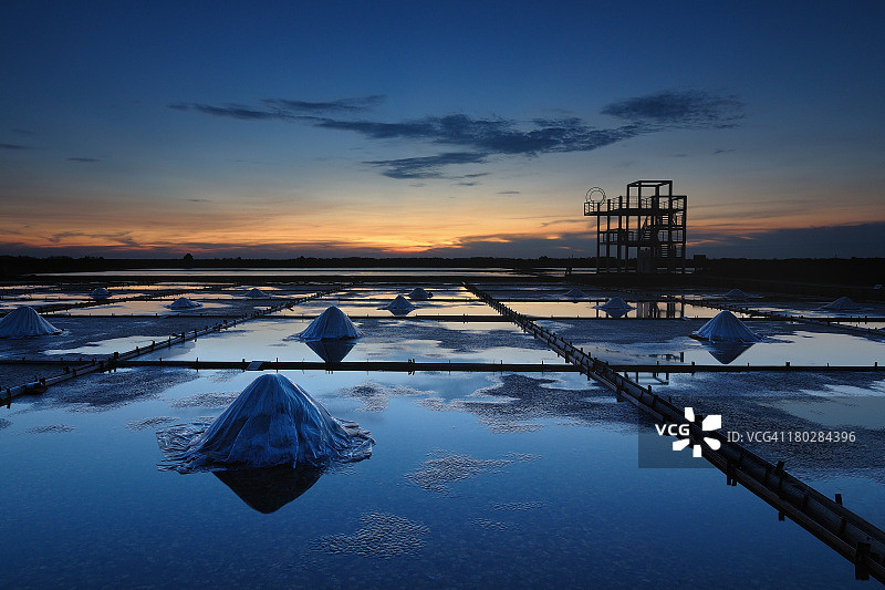 盐田日落图片素材