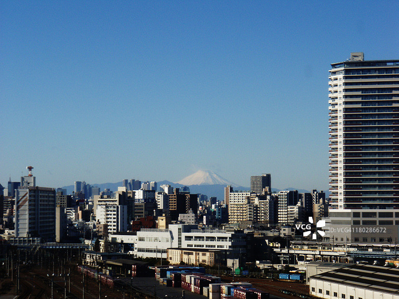 从东京看富士山图片素材