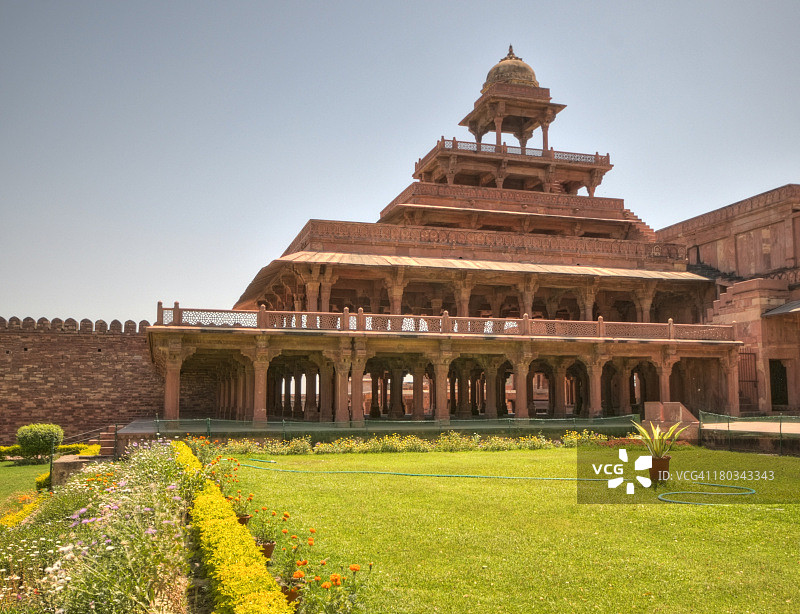 法泰赫布尔西格里的Panch Mahal图片素材