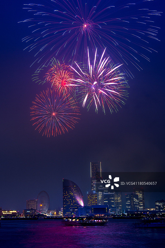 横滨烟花1图片素材