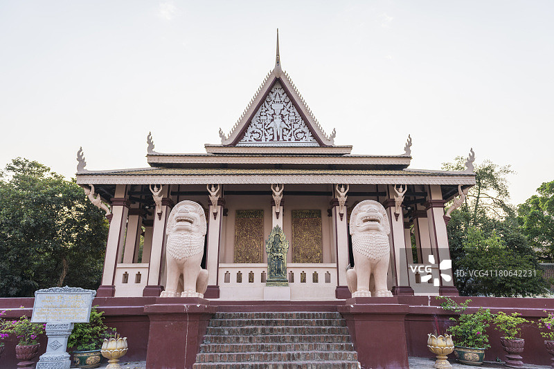 柬埔寨金边塔山寺图片素材