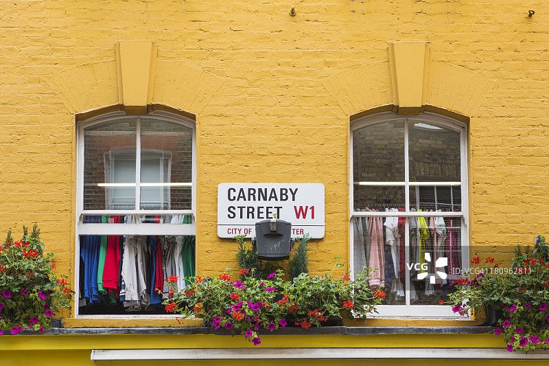 伦敦卡纳比街图片素材