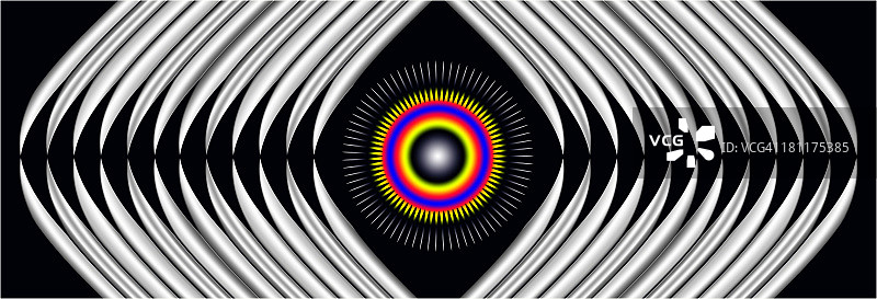 弯曲全景创意眼抽象设计图片素材