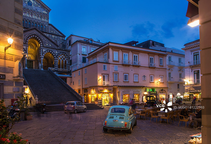 意大利坎帕尼亚阿马尔菲大教堂广场图片素材