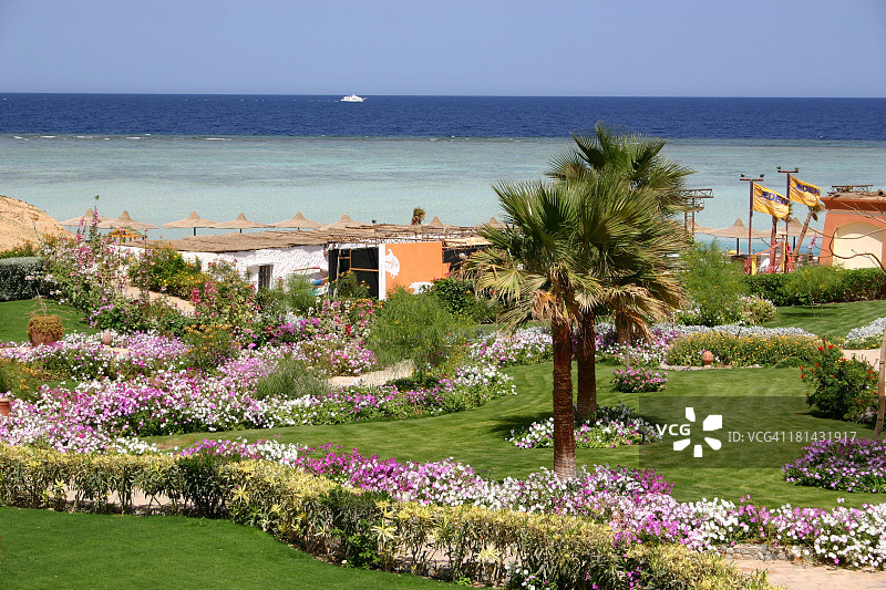 马萨阿拉姆的典型度假村景色图片素材