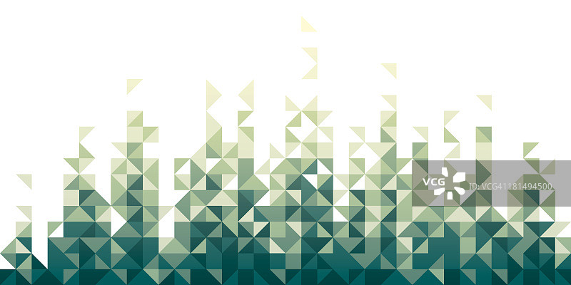 绿色和白色波浪的几何图案图片素材
