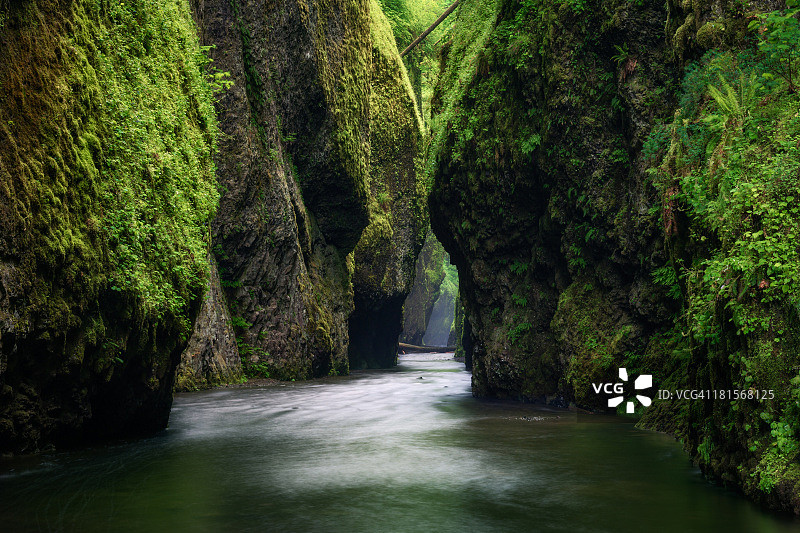 翠绿峡谷图片素材