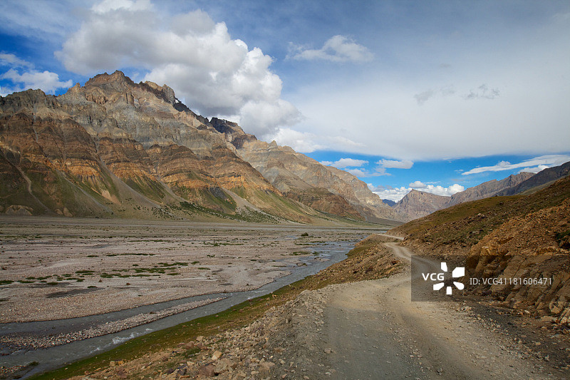 通往斯皮提山谷的道路图片素材