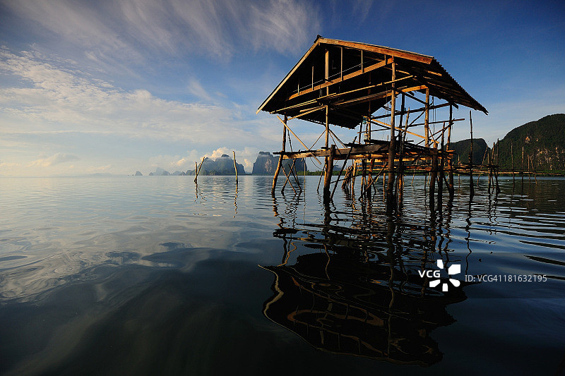 攀牙岛上新建的房屋图片素材