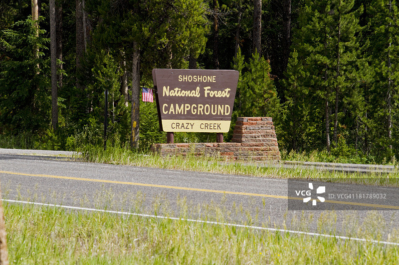 国家森林露营地图片素材