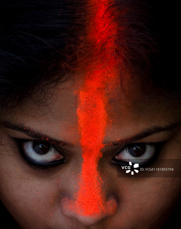 朱红色美眸图片素材