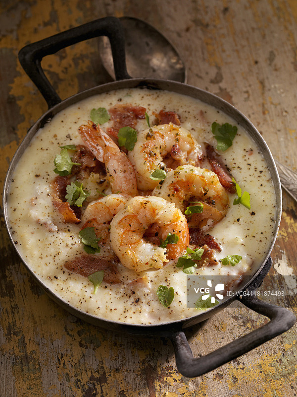 虾仁和玉米粥图片素材